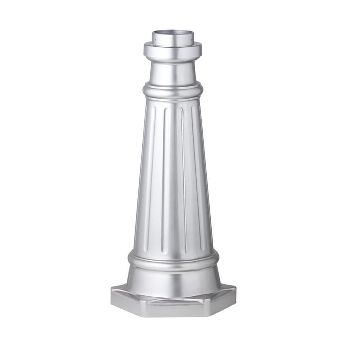 Feiss Outdoor 10" Post Base in Painted Brushed Steel Feiss Outdoor 10" Post Base in Painted Brushed Steel
