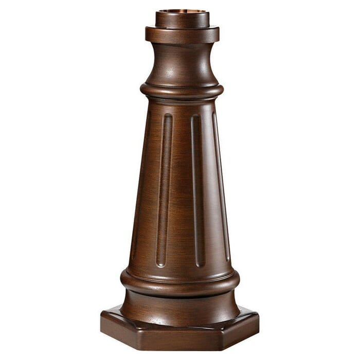 Feiss Post Base in Heritage Bronze Finish Feiss Post Base in Heritage Bronze Finish