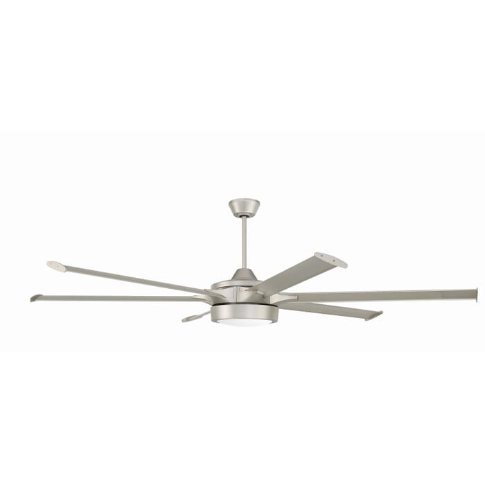 Prost 78 1-Light 78" Outdoor Ceiling Fan in Painted Nickel Prost 78 1-Light 78" Outdoor Ceiling Fan in Painted Nickel