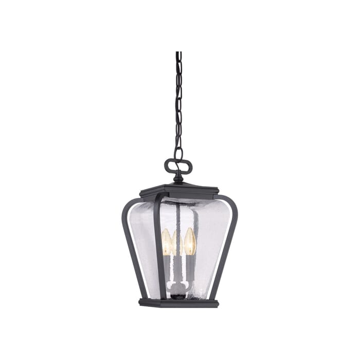 Quoizel Province 3-Light Pendant Light in Mystic Black Quoizel Province 3-Light Pendant Light in Mystic Black