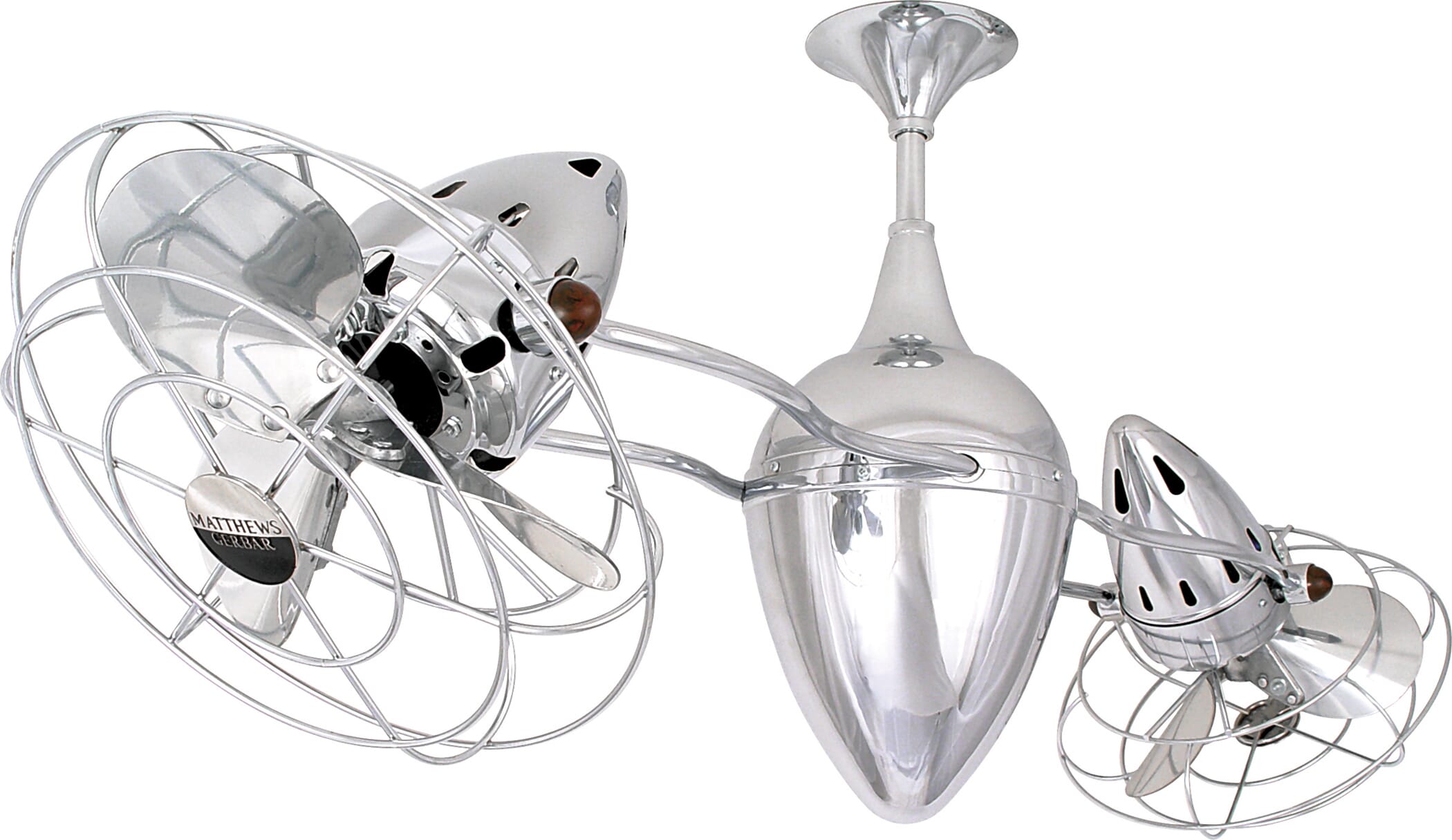 Matthews Ar Ruthiane 46" Indoor Ceiling Fan in Polished Chrome