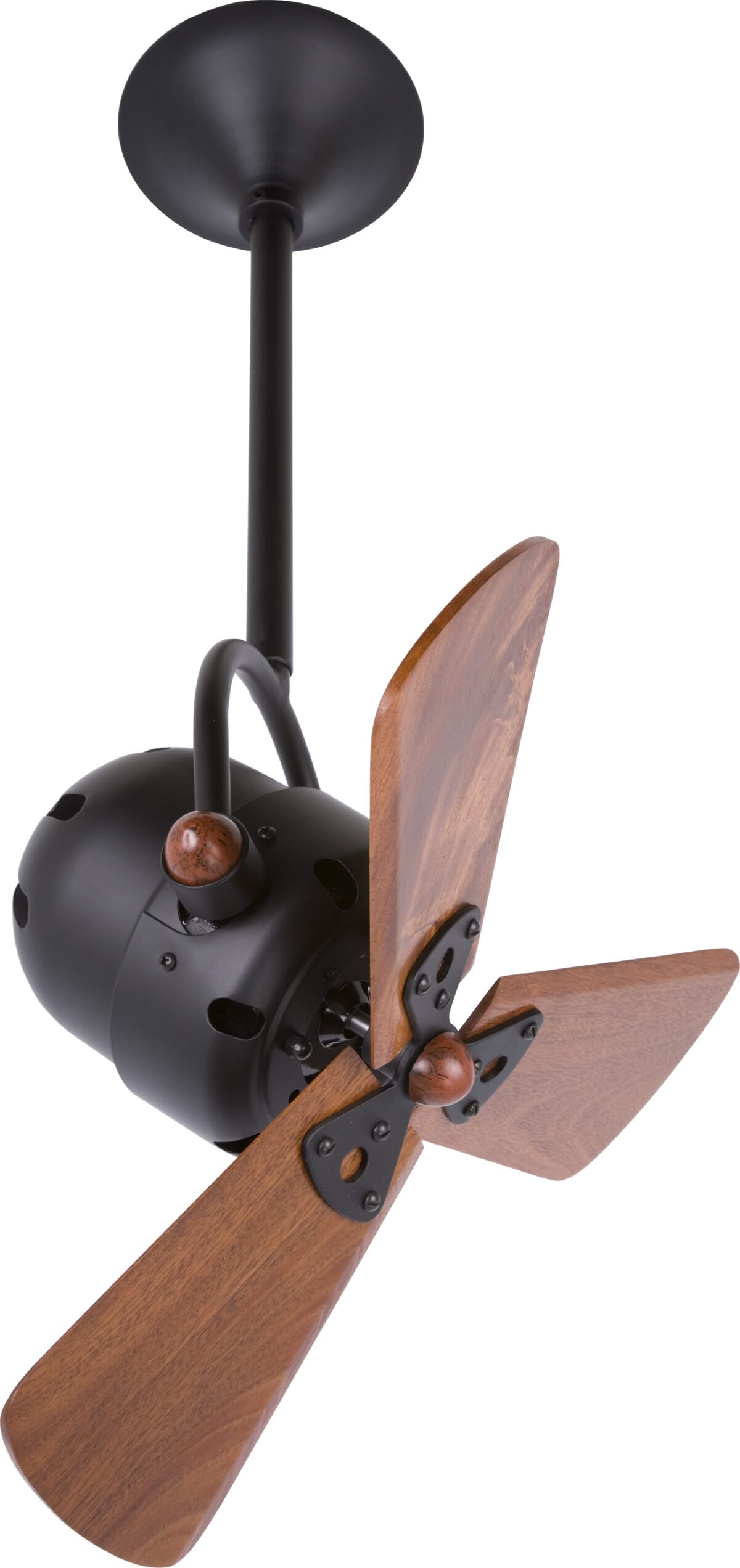 Matthews Bianca Direcional 16" Indoor Ceiling Fan in Matte Black - BD-BK-WD