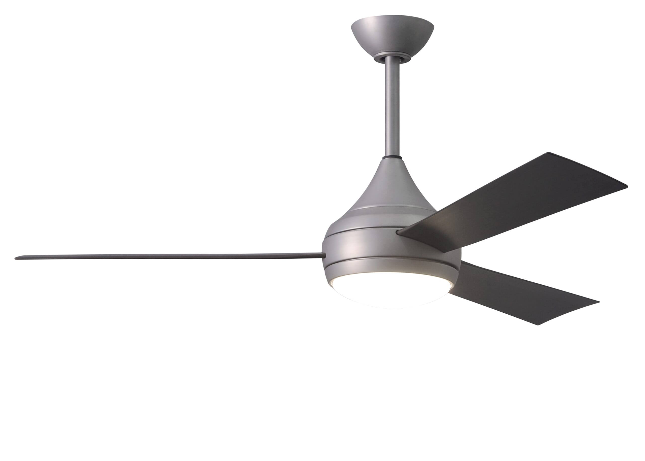 Matthews Donaire 52"" Indoor/Outdoor Ceiling Fan in Brushed Stainless with Brushed Bronze Blades - DA-BS-BB -  Matthews Fan Company