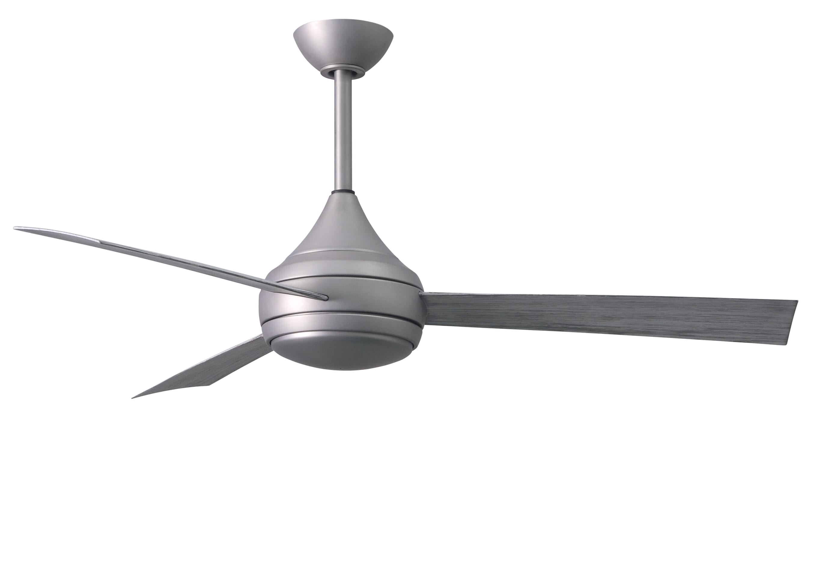 Matthews Donaire 52" Indoor/Outdoor Ceiling Fan in Brushed Stainless with Barnwood Tone - DA-BS-BW