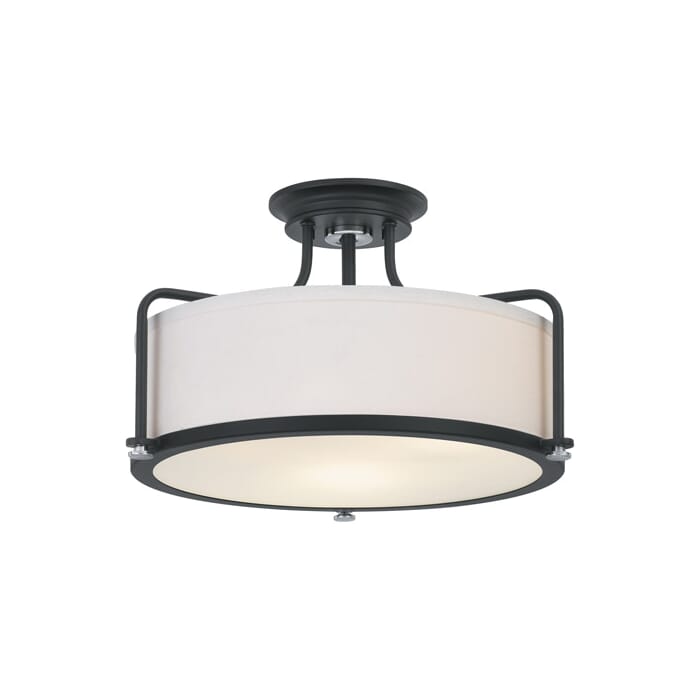 Quoizel Rigel 3-Light Ceiling Light in Earth Black Quoizel Rigel 3-Light Ceiling Light in Earth Black