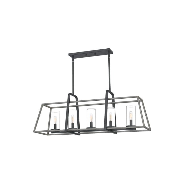 Quoizel Lincoln 5-Light Kitchen Island Light in Distressed Iron Quoizel Lincoln 5-Light Kitchen Island Light in Distressed Iron