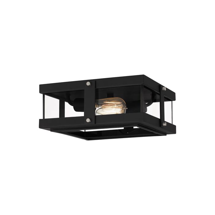 Quoizel Beck 2-Light Ceiling Light in Earth Black Quoizel Beck 2-Light Ceiling Light in Earth Black