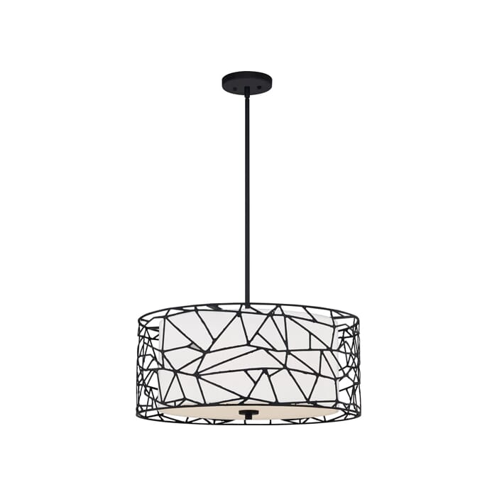 Quoizel Newcastle 4-Light Pendant Light in Matte Black Quoizel Newcastle 4-Light Pendant Light in Matte Black