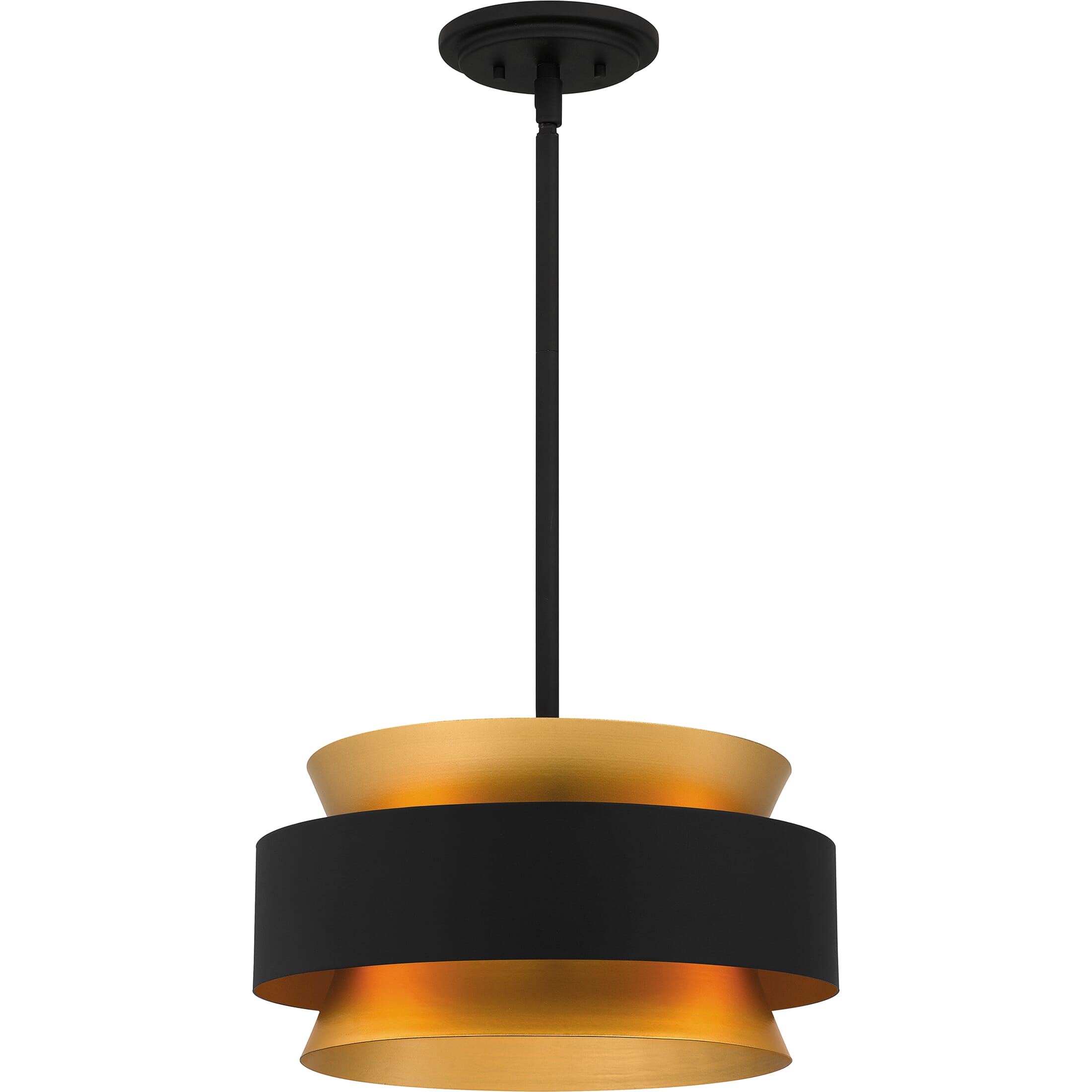 Quoizel Pendant 3-Light in Earth Black