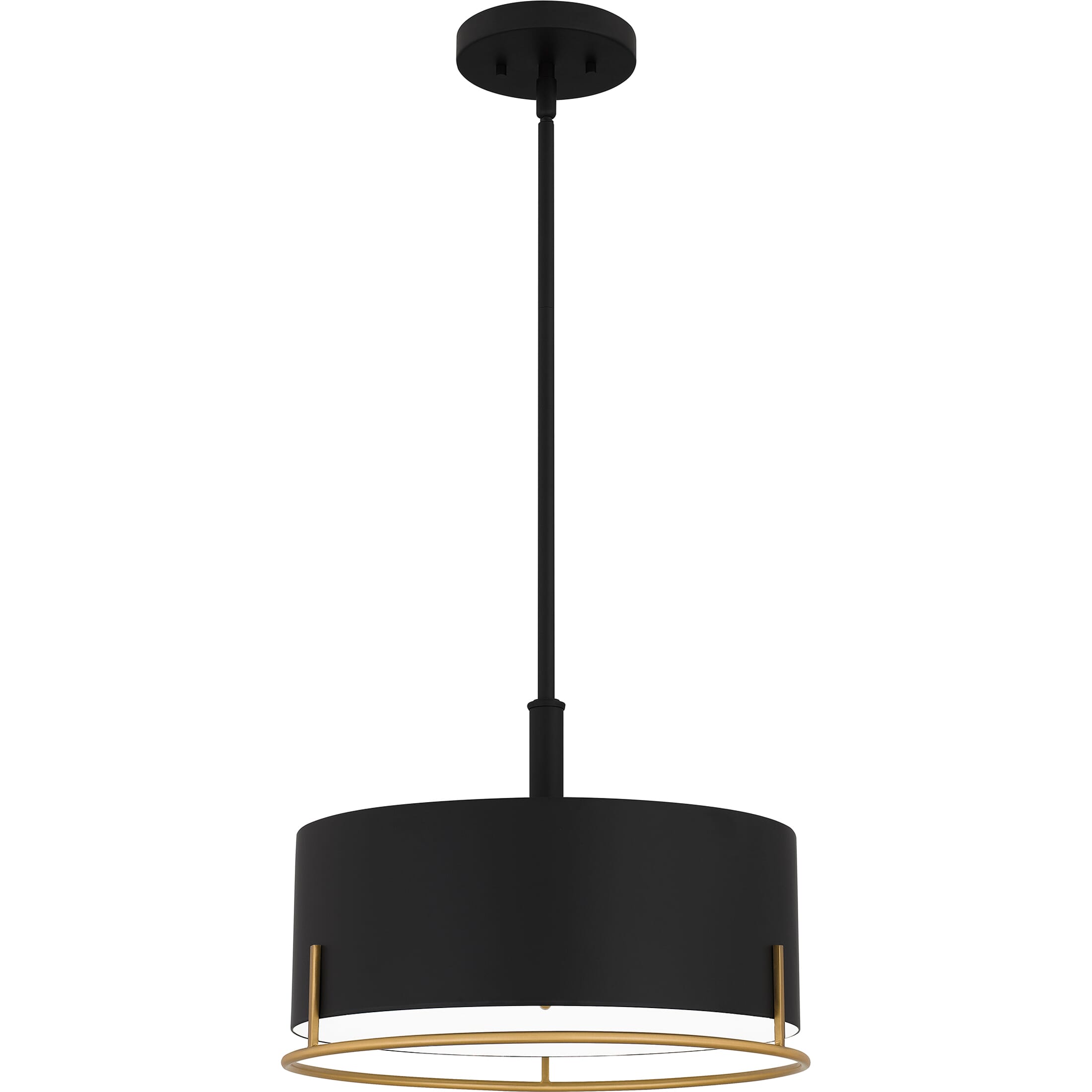 Quoizel Pendant 3-Light in Matte Black