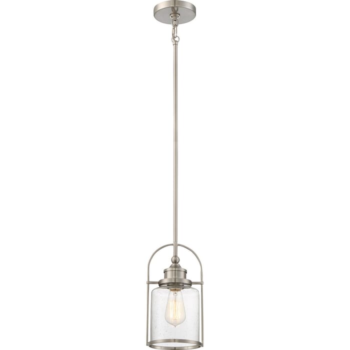 Quoizel Payson 7" Pendant Light in Brushed Nickel Quoizel Payson 7" Pendant Light in Brushed Nickel