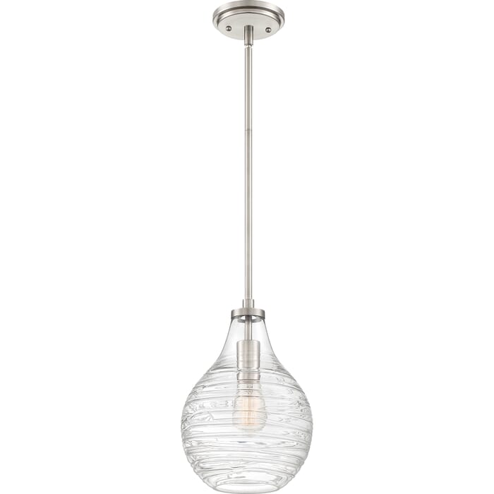 Quoizel Genie 9" Pendant Light in Brushed Nickel Quoizel Genie 9" Pendant Light in Brushed Nickel