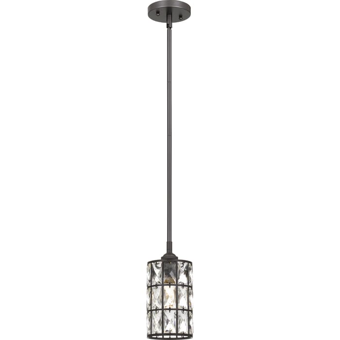 Quoizel Oliver 5" Pendant Light in Western Bronze Quoizel Oliver 5" Pendant Light in Western Bronze