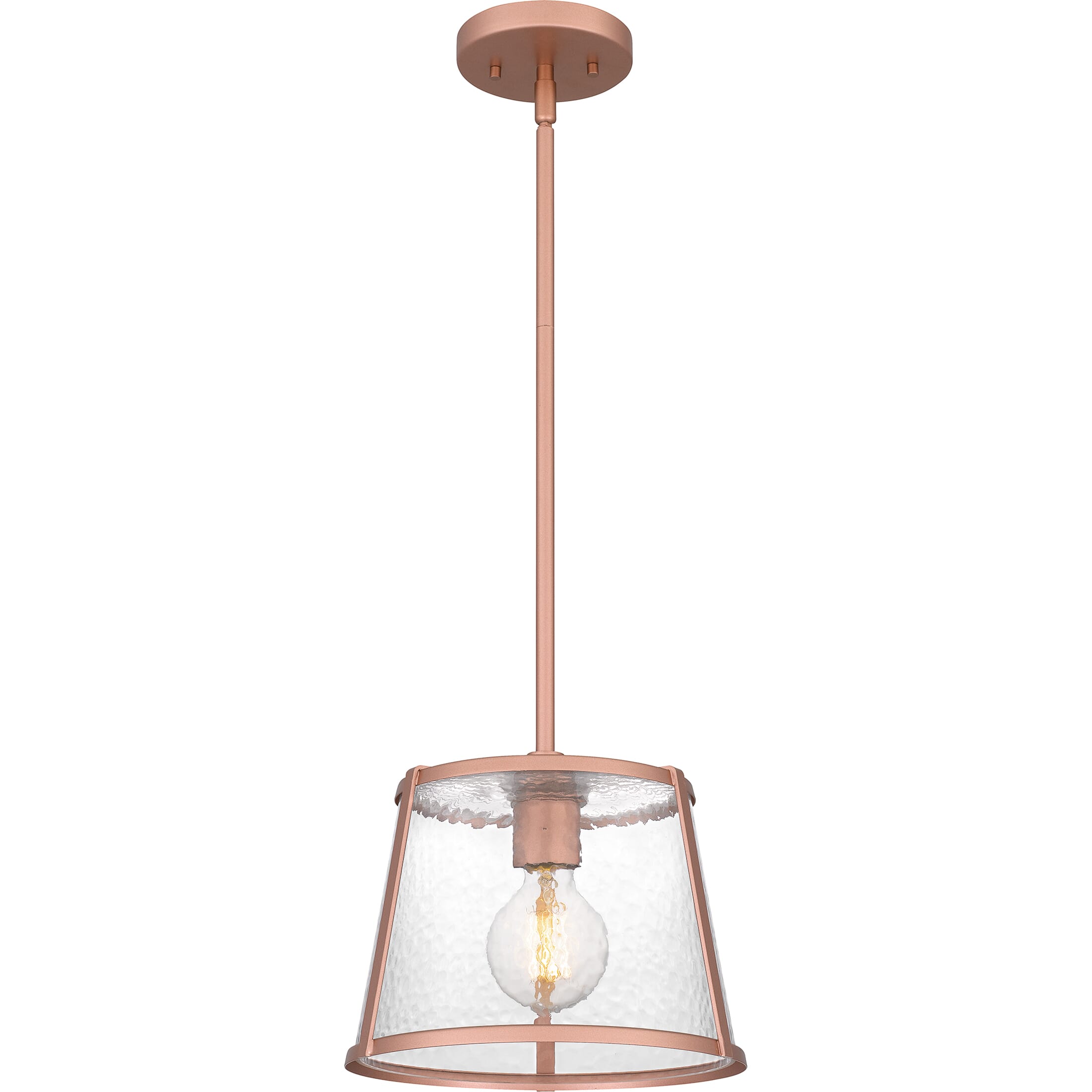 Quoizel Piccolo Pendant 1-Light in Matte Rose Gold