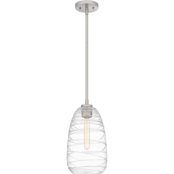 Quoizel Piccolo 1-Light Mini Pendant in Brushed Nickel Quoizel Piccolo 1-Light Mini Pendant in Brushed Nickel