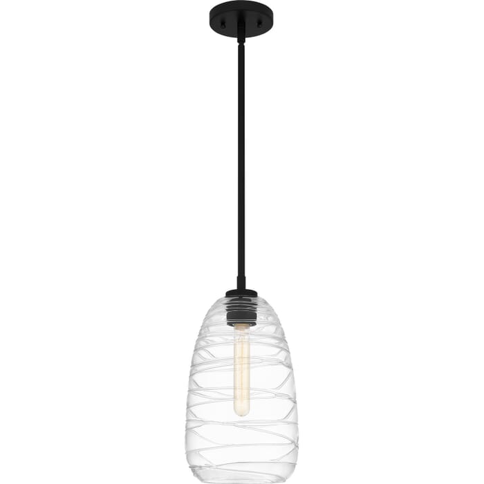 Quoizel Piccolo 1-Light Mini Pendant in Matte Black Quoizel Piccolo 1-Light Mini Pendant in Matte Black
