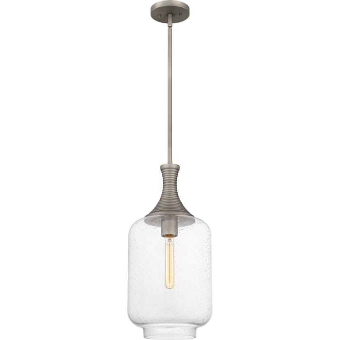 Quoizel Piccolo 1-Light Pendant in Antique Nickel Quoizel Piccolo 1-Light Pendant in Antique Nickel
