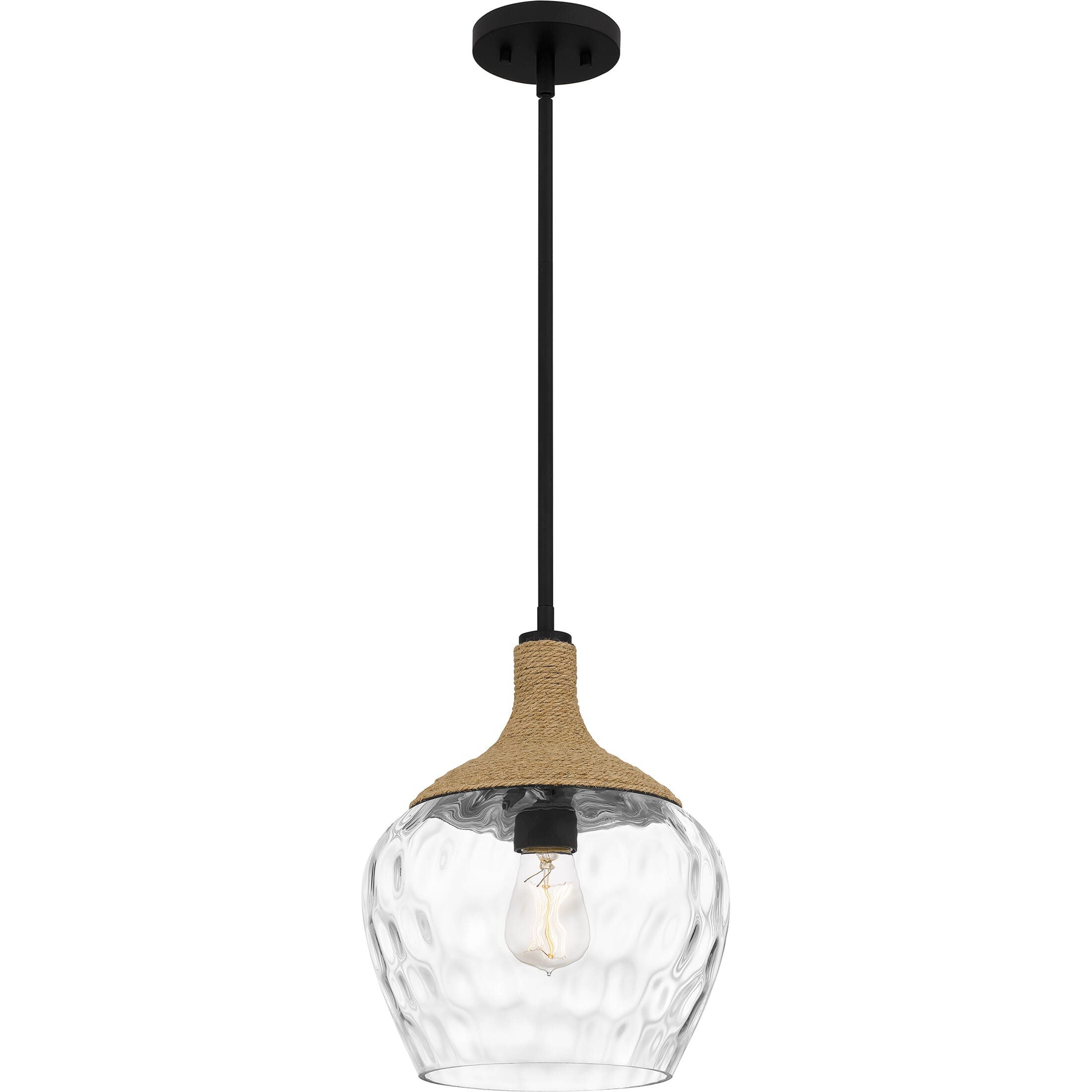 Quoizel Piccolo Pendant 1-Light in Matte Black