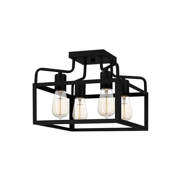 Quoizel Paulsen 4-Light Ceiling Light in Matte Black Quoizel Paulsen 4-Light Ceiling Light in Matte Black