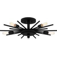 Quoizel Semi-Flush Mount 5-Light in Matte Black