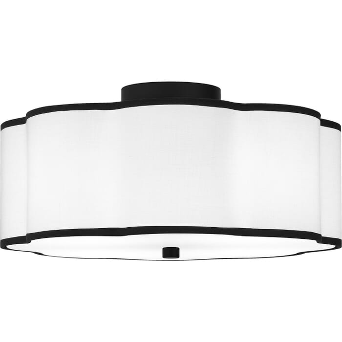 Quoizel Semi-Flush Mount 4-Light in Matte Black Quoizel Semi-Flush Mount 4-Light in Matte Black