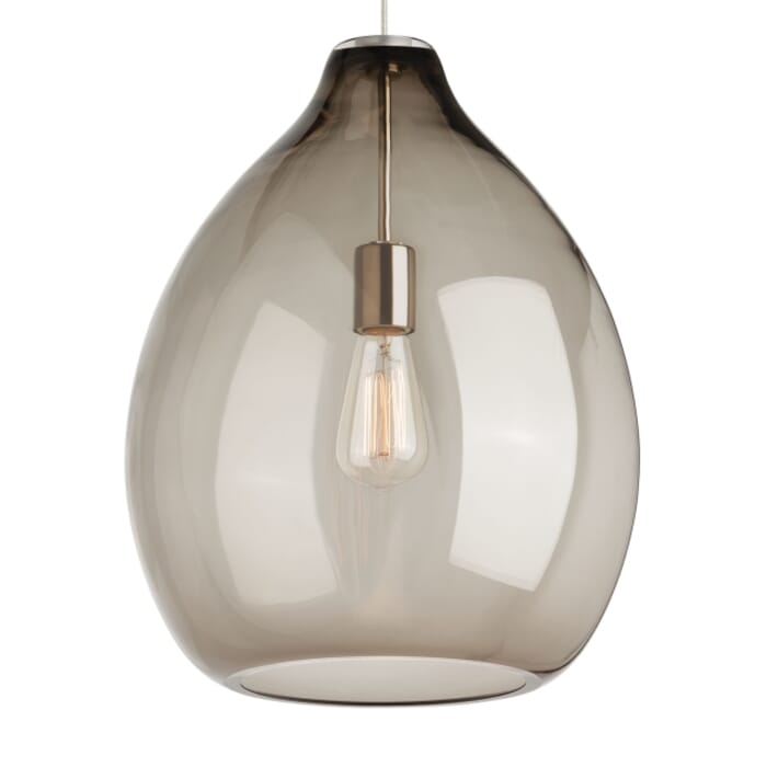 Tech Quinton 20" Pendant Light in Black and Smoke Tech Quinton 20" Pendant Light in Black and Smoke