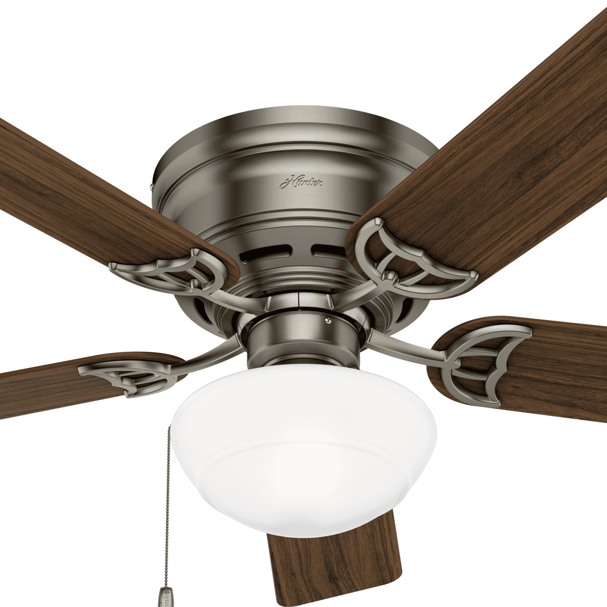 Hunter Fans Low Profile III Plus 52" Indoor Ceiling Fan In Antique Pewter