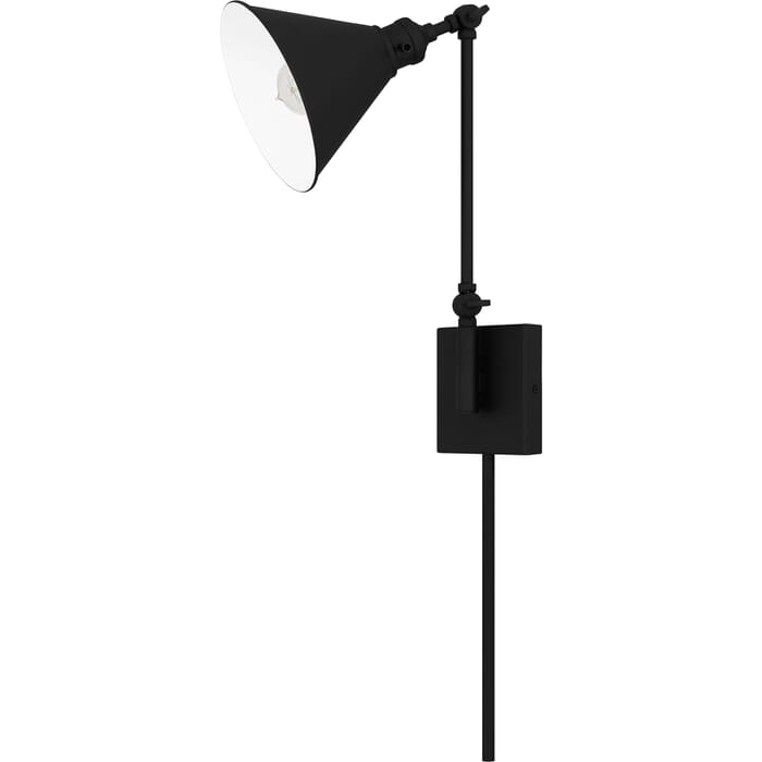 Quoizel Wood 1-Light in Matte Black Quoizel Wood 1-Light in Matte Black