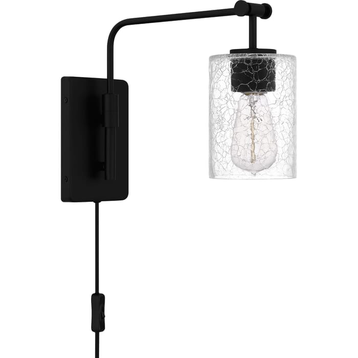 Quoizel Wood 1-Light in Matte Black Quoizel Wood 1-Light in Matte Black