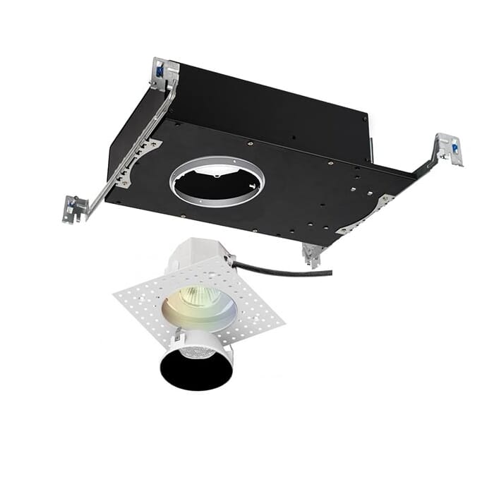WAC Lighting Aether 1-Light Round Invisible Trim with LED Light Engine in Black WAC Lighting Aether 1-Light Round Invisible Trim with LED Light Engine in Black