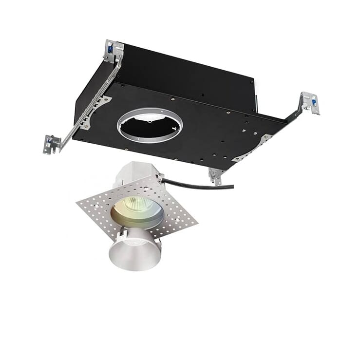 WAC Lighting Aether 1-Light Round Invisible Trim with LED Light Engine in Haze WAC Lighting Aether 1-Light Round Invisible Trim with LED Light Engine in Haze
