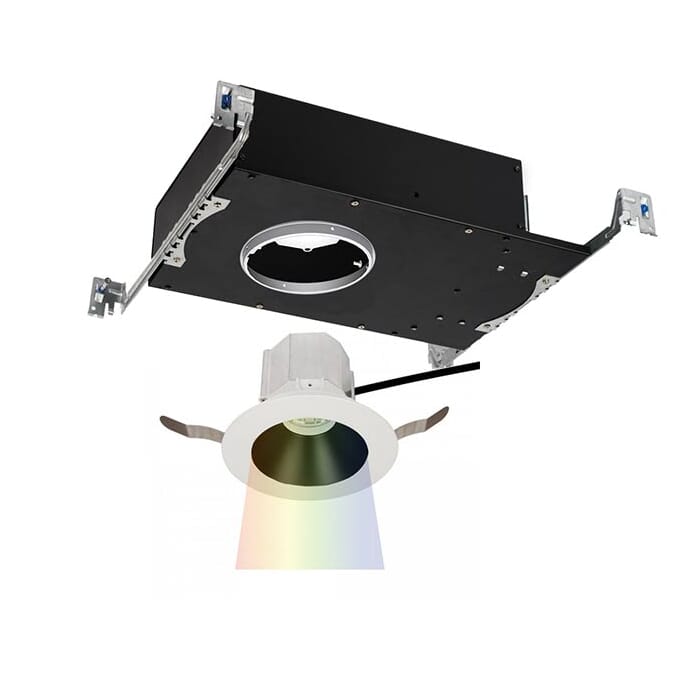 WAC Lighting Aether 1-Light Round Trim with LED Light Engine in Black White WAC Lighting Aether 1-Light Round Trim with LED Light Engine in Black White