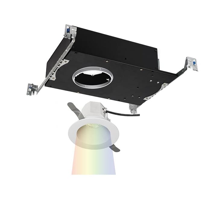 WAC Lighting Aether Color Changing 1-Light LED Round Open Reflector Trim with Light Engine in White WAC Lighting Aether Color Changing 1-Light LED Round Open Reflector Trim with Light Engine in White