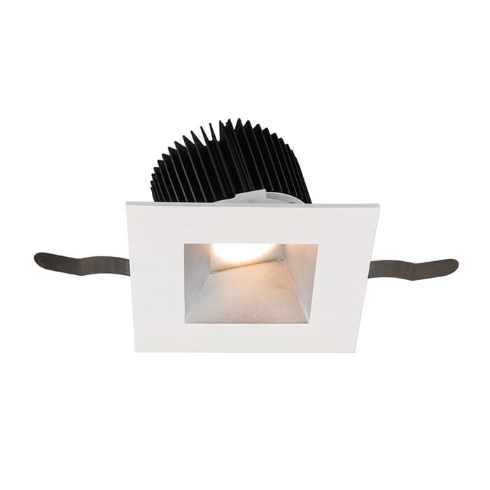 WAC Lighting Aether 1-Light Square Wall Wash Trim with LED Light Engine in Haze White WAC Lighting Aether 1-Light Square Wall Wash Trim with LED Light Engine in Haze White