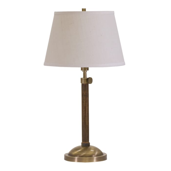 House of Troy Richmond Adjustable Antique Brass Table Lamp House of Troy Richmond Adjustable Antique Brass Table Lamp