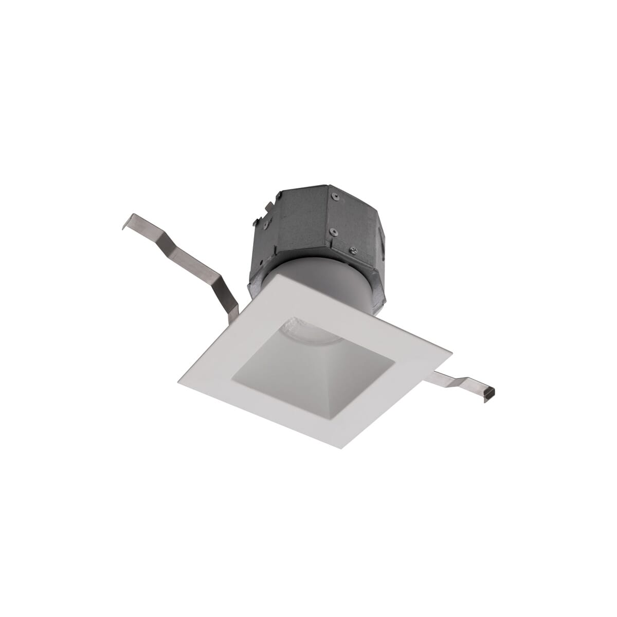White 4"Remodel Square Downlight 5CCT from the Pop-In Collection