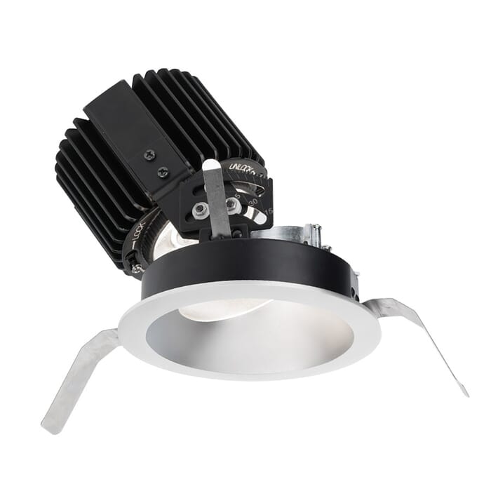 WAC Lighting Volta 1-Light Round Adjustable Trim with LED Light Engine in Haze White WAC Lighting Volta 1-Light Round Adjustable Trim with LED Light Engine in Haze White