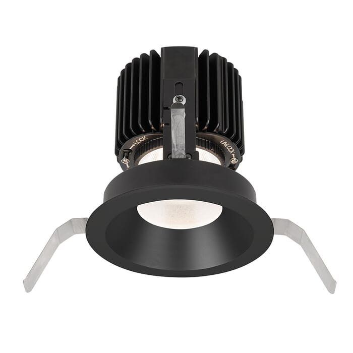 WAC Lighting Volta 1-Light Round Shallow Regressed Trim with LED Light Engine in Black WAC Lighting Volta 1-Light Round Shallow Regressed Trim with LED Light Engine in Black
