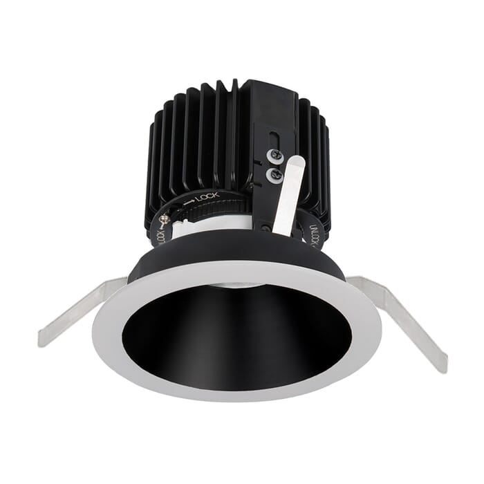 WAC Lighting Volta 1-Light Round Trim with LED Light Engine in Black White WAC Lighting Volta 1-Light Round Trim with LED Light Engine in Black White