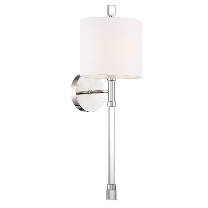 Crystorama Rachel Wall Sconce in Polished Nickel Crystorama Rachel Wall Sconce in Polished Nickel