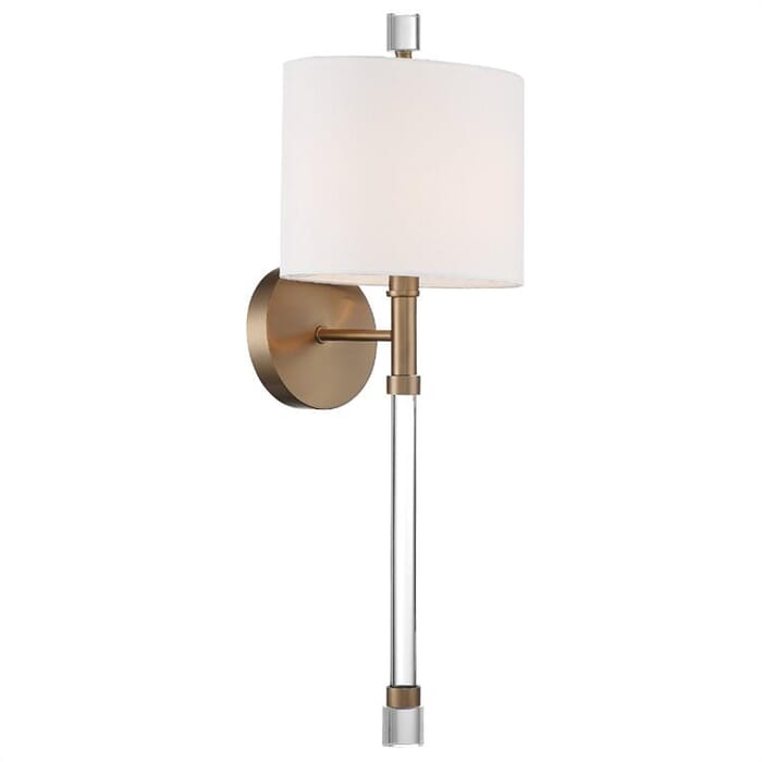 Crystorama Rachel Wall Sconce in Vibrant Gold Crystorama Rachel Wall Sconce in Vibrant Gold