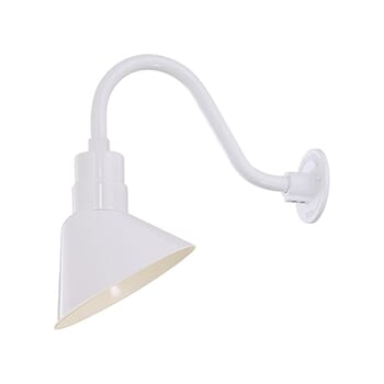 Millennium Lighting R Series 1-Light Angle Shade in White