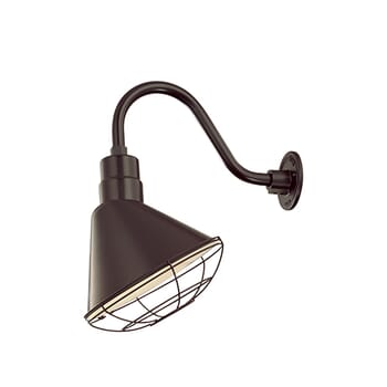 Millennium Lighting R Series 1-Light Angle Shade in Architectural Bronze