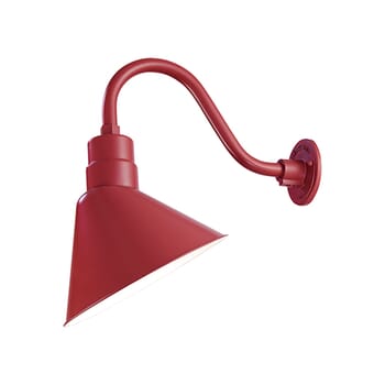 Millennium Lighting R Series 1-Light Angle Shade in Satin Red