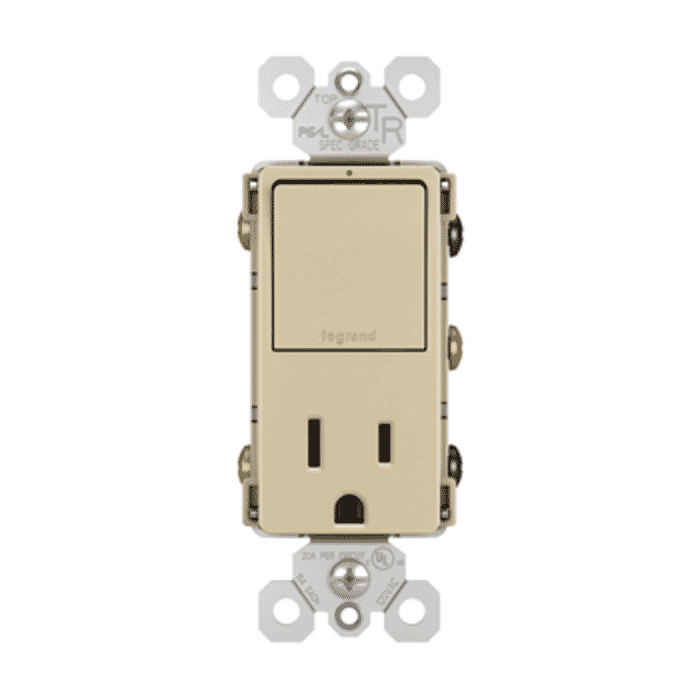 LeGrand Radiant 3-Way Light Switch & Outlet in Ivory LeGrand Radiant 3-Way Light Switch & Outlet in Ivory
