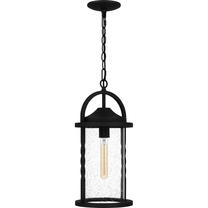 Reece 1-Light Outdoor Lantern in Earth Black Reece 1-Light Outdoor Lantern in Earth Black