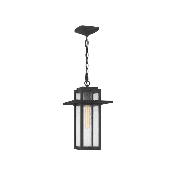 Quoizel Randall Pendant Light in Mottled Black Quoizel Randall Pendant Light in Mottled Black