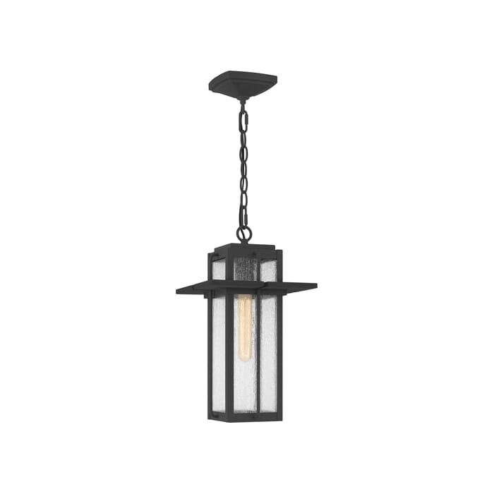 Quoizel Randall Outdoor Hanging Light in Mottled Black Quoizel Randall Outdoor Hanging Light in Mottled Black