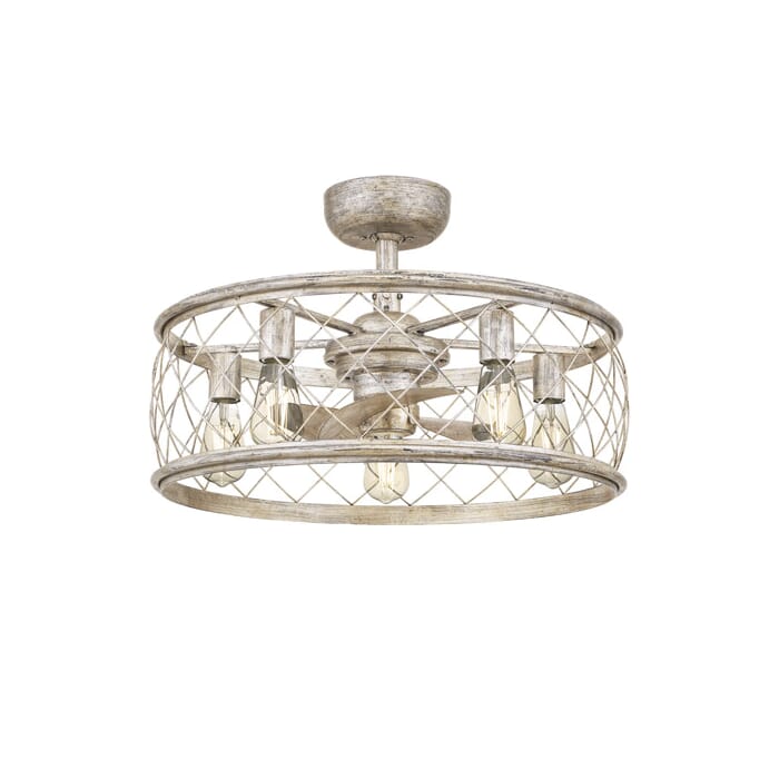 Quoizel Dury 5-Light Fandelier in Century Silver Leaf Quoizel Dury 5-Light Fandelier in Century Silver Leaf
