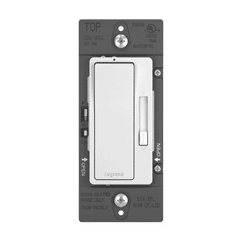 LeGrand Radiant Universal 3-Way Paddle Dimmer in White - LightsOnline.com